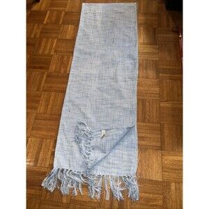 Lillian August Cotton Woven Runner Long 108”x17” Table Runner Farmhouse Decor